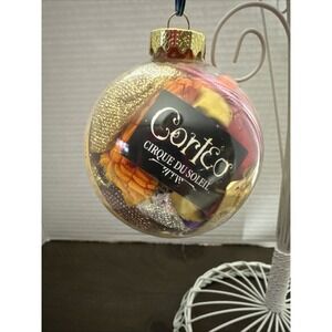 Cirque Du Soleil CORTEO Handcrafted Costume Ball Glass Christmas Ornament ORN134